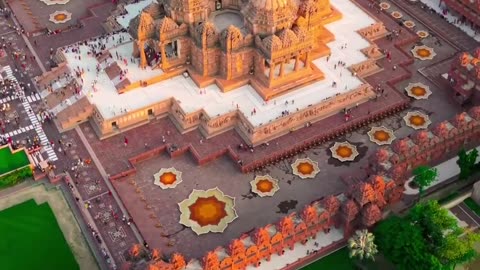 Akshardham is a huge temple complex in Delhi, India.