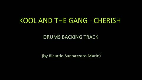 KOOL AND THE GANG - CHERISH - DRUMS BACKING TRACK