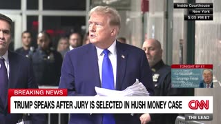 Hear what Trump said minutes after jury was seated in hush money trial