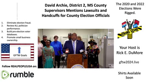 David Archie Considers Filing Criminal Charges Against MS Hinds County Election Officials