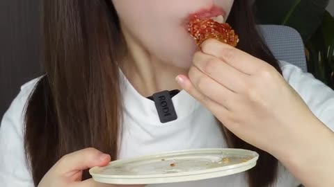 Eating challenge. Viral video