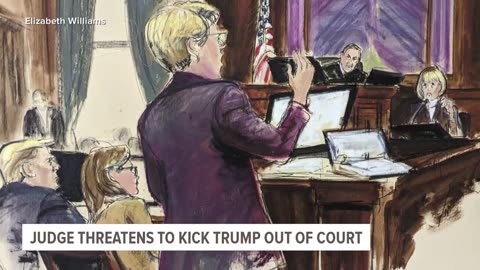 Judge threatens to boot donald trump from courtroom over loud talking as E. Jean Carroll testi..