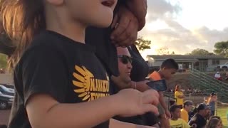 Tiny Super Fan Gets TOO Excited About Game and Takes a WILD Tumble!