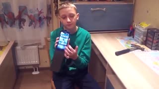 Kid Hilarious Reaction to His Unbreakable Phone Case Review- EPIC FAIL