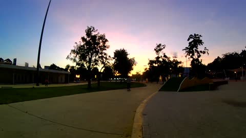 Twilight Atmosphere at Ratchada Nuson Park