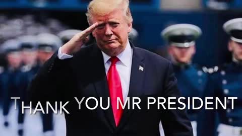 Donald J Trump and First Lady Melania Trump Thank You