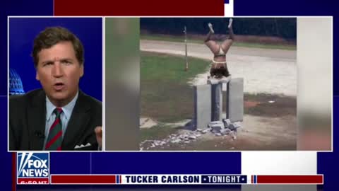 Tucker Carlson jokes that the Georgia Guidestones may have been "twerked into pebbles."