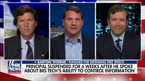 Principal suspended for criticizing Big Tech joins -Tucker Carlson Tonight