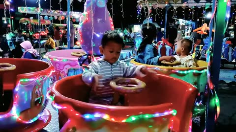 eat ice cream while riding odong-odong