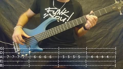 Three Days Grace - Pain Bass Cover (Tabs)