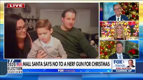 Lefty Mall Santa Makes Little Boy Cry When He Scolds Him For Wanting A Nerf Gun