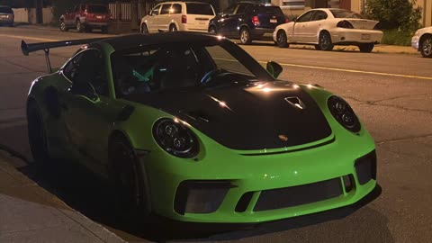 Porsche GT3RS ripping through tunnel sharkwerks exhaust