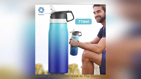 ❄️ FJbottle Thermos Flask Vacuum Bottle 316 Stainless Steel Fashion Multicolor Straw Water Bottle