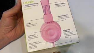 Just a Look @ POWMEE M1 Headphones Wired for Kids Children Foldable Adjustable Stereo 3.5MM Jack