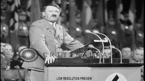 Adolf Hitler gibt leidenschaftliche Rede im Reichstag, treffen in Kroll Oper in Berlin [Flokossama]