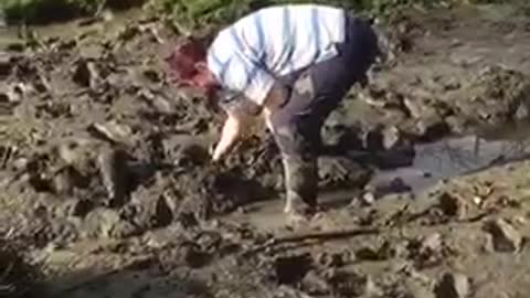 When the mud stole the shoes