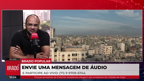 ISRAEL AVANÇA EM GAZA; TERRORISTAS SE ESCONDEM COMO RATOS - AO VIVO: BRADO JORNAL - 31/10/2023