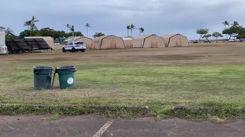 Quarantine Tents Near Honolulu Airport