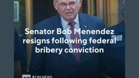 Senator Bob Menendez took bribes they found him guilty now had to resigned 7/26/24