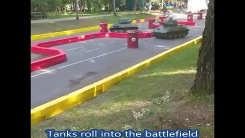 Tanks roll into the battlefield
