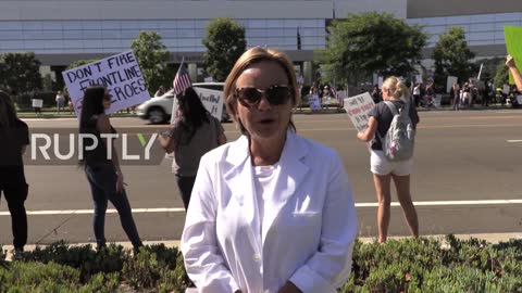 USA: LA healthcare workers rally against firing of non-vaxxed colleagues - 01.10.2021