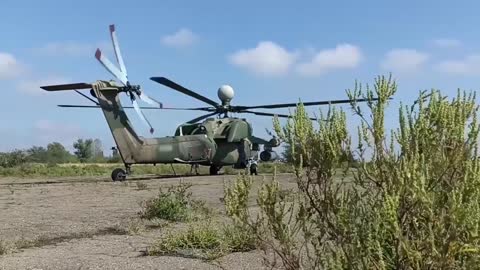 Attack helicopters Ka-52 and Mi-28 during a special military operation