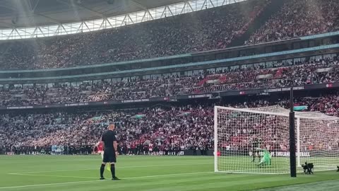 Winning penalty moment#football