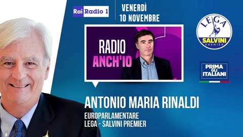 🔴 Intervista radiofonica all'On. Antonio Maria Rinaldi a "Radio anch'io" su Radio1 (10/11/2023)