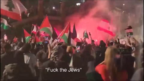Palestinian Supporters in Australia Chant 'Gas The Jews'
