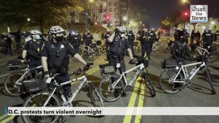 D.C. protests turn violent overnight with several police injured after firework attack