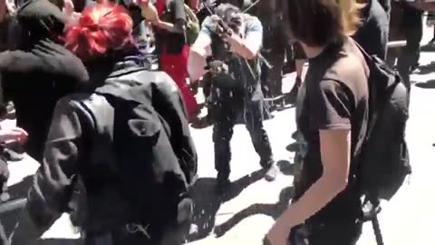 June 29 2019 Portland 1.0 Mob Cheers as Antifa Beats & Robs Andy Ngo