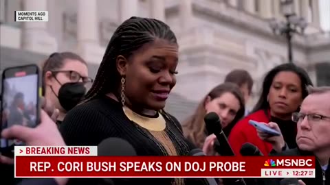 Rep. Cori Bush blames "right-wing orgs" for DoJ probe into her misuse of campaign funds.
