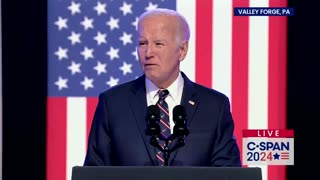 BIDEN: "Jill and I attended the funerals of police officers who died as a result of" January 6th