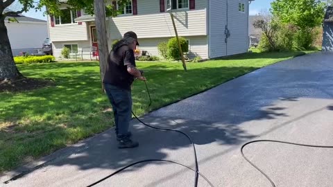 Professional Asphalt Spray Sealing: “The Happy Neighbour Spray One” Top Coats Pavement Maintenance