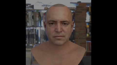3d model human head V2