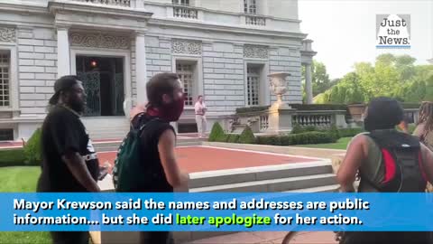 Man and woman point guns at St. Louis Protesters