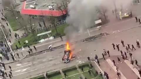 Anti-Lockdown Riots in Netherlands