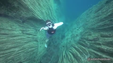 Falling Off An Underwater Cliff