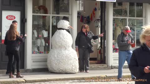 Snowman Spreads Holiday Cheer By Scaring Unsuspecting Passersby