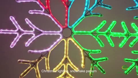 Ledcolourlight Christmas Lighting, Snowflake Design