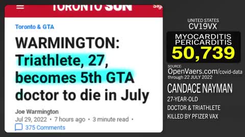 27YR OLD TRIATHLETE DOCTOR WHO SAID VACCINES WORK GET YOUR VACCINE WAS RIGHT, IT WORKED, SHE DIED