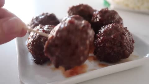 Instant pot sweet and tangy meatballs