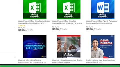 Curso Pacote Office - Excel do básico ao intermediário Faculdade Impacta - Aulapp - Cursos Online