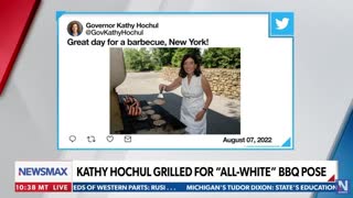 The Post Millennial's Ari Hoffman on how Kathy Hochul's barbecue photo is "staged to the max."