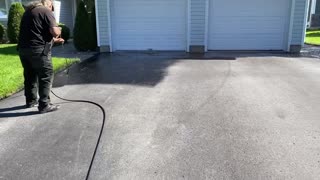 Professional Asphalt Spray Sealing: “The Long Walkway One” Top Coats Pavement Maintenance