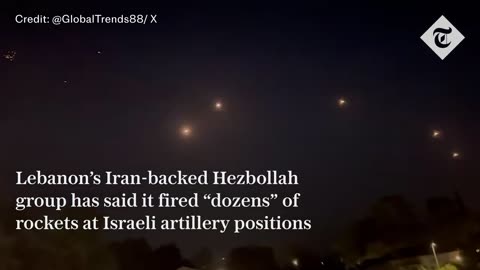 Hezbollah fires dozens of missiles at Israel