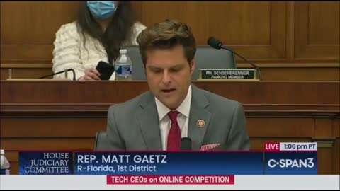 Rep. Gaetz Questions Zuckerberg Over Firing Of Conservative Employee Palmer Lucky