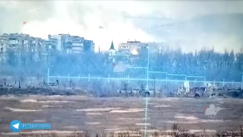 RU POV: 26-11-2023: Adviidka city. FAB-500s hitting Adviidka city.