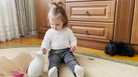 The_Best_Videos_Where_a_Cute_Baby_Feeds_Baby_Bunnies_Compilation