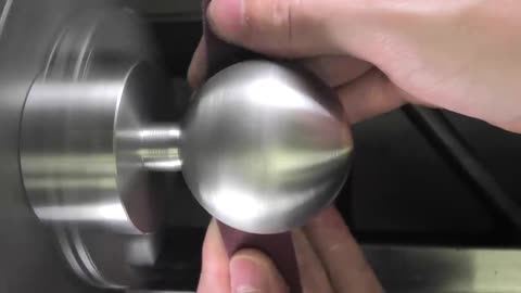 I make an ''8 Ball'' out of solid Stainless Steel and Brass